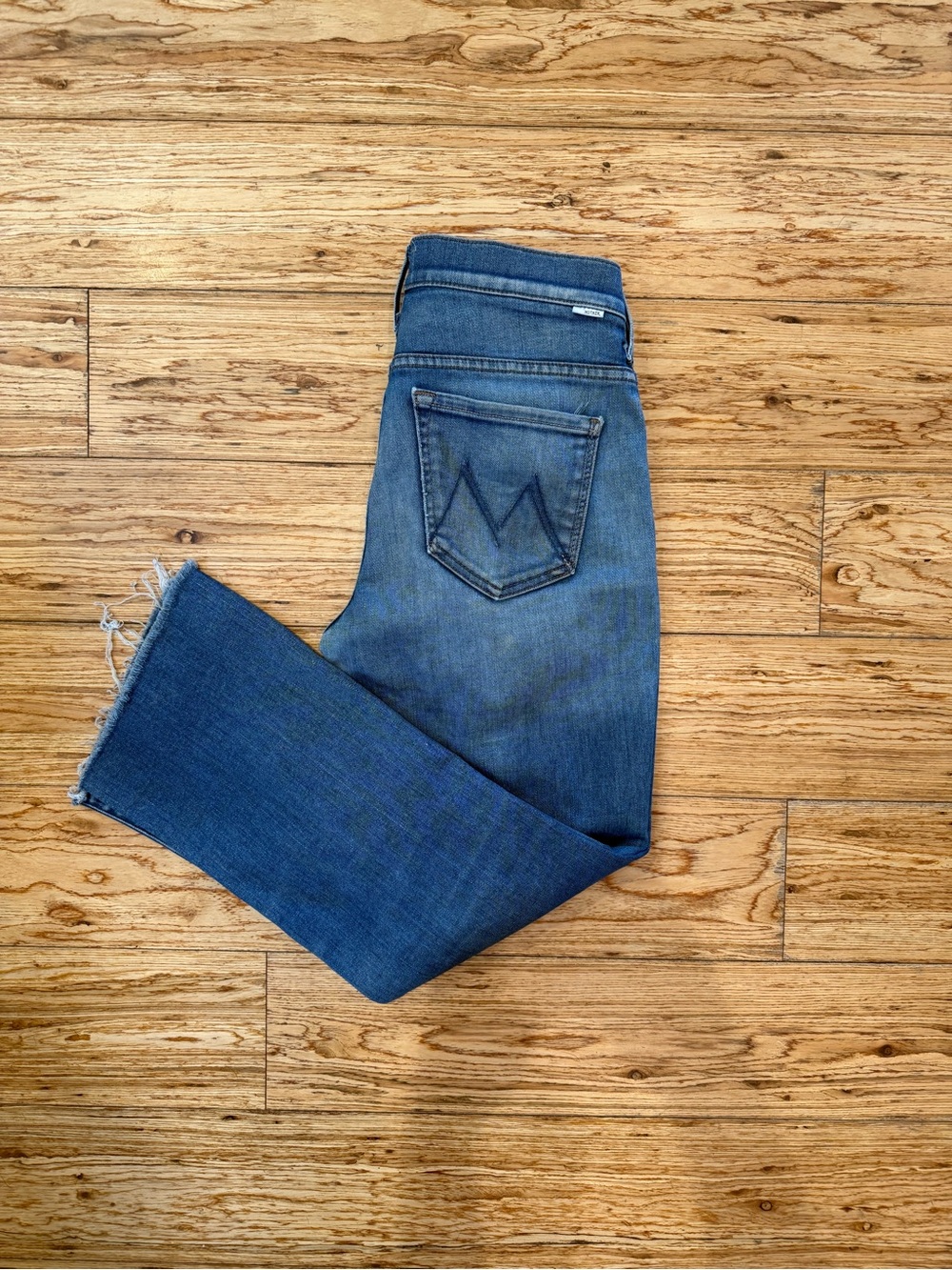 MOTHER sz27 Insider Crop Step Fray